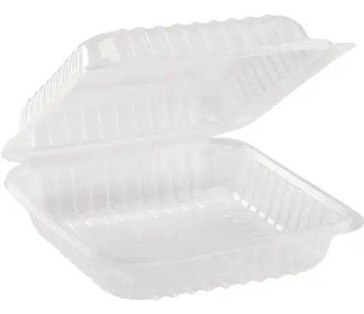 8'' PP Black Food Container