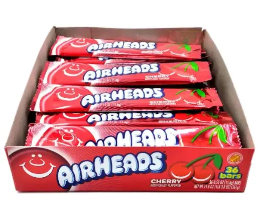 [Airheads Cherry 36-0.55oz] Airheads Cherry 36-0.55oz