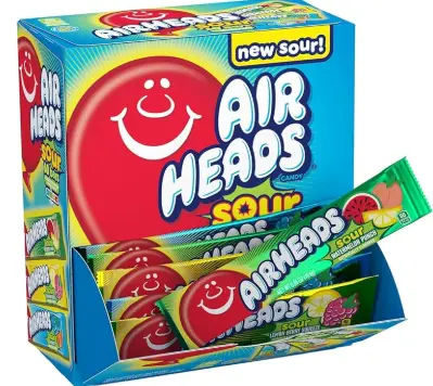 [Airheads Sour Assorted 60-0.55 Oz] Airheads Sour Assorted 60-0.55 Oz