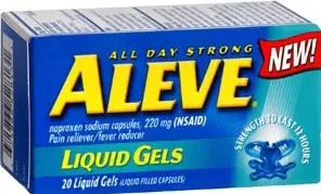 [Aleve Liquid Gels Capsules 20ct] Aleve Liquid Gels Capsules 20ct