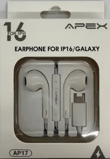[Apex Type-C For IPH/Galaxy] Apex AP17 Type-C Headphone For IPH/Galaxy