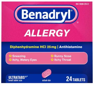 [Benadryl Allergy Ultra Tabs 24ct 6pk] Benadryl Allergy Ultra Tabs 24ct - Single Box