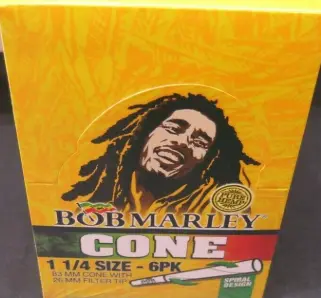 [Bob Marley Cone 1 1/4 6pk] Bob Marley Cone 1 1/4 6pk