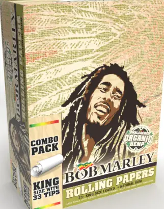 [Bob Marley Papers King 33 Tips Organic 24ct] Bob Marley Papers King 33 Tips Organic 24ct