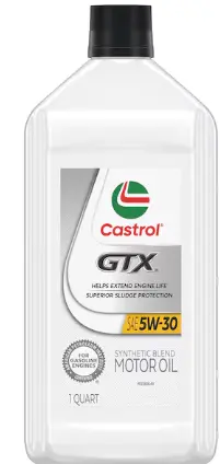 Castrol - GTX Synthetic Blend 5W30 Oil 6 Qts
