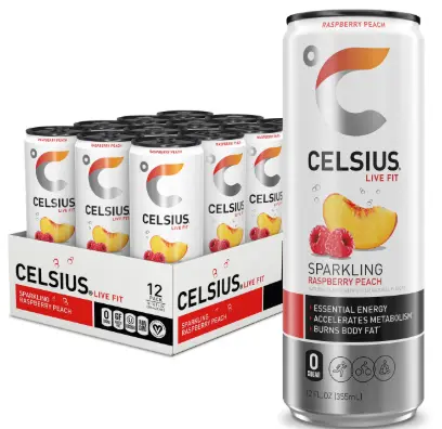 [Celsius 12 oz - Sparkling Raspberry Peach] Celsius 12 oz - Sparkling Raspberry Peach