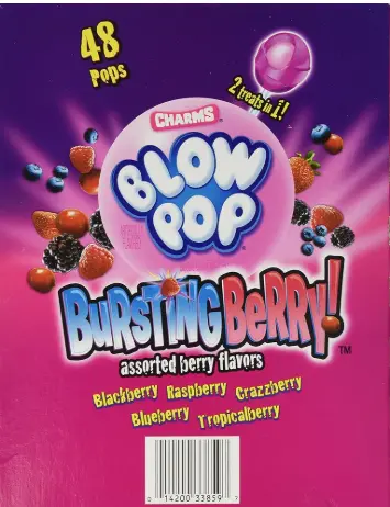 Charms Blow Pop Bursting Berry 48 Ct