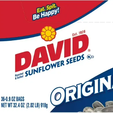 [Davids Sunflower Seed Original 35-.90oz] Davids Sunflower Seed Original 35-.90oz