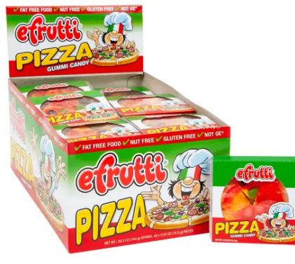 [Efrutti Gummi Pizza 48-0.55oz] Efrutti Gummi Pizza 48-0.55oz