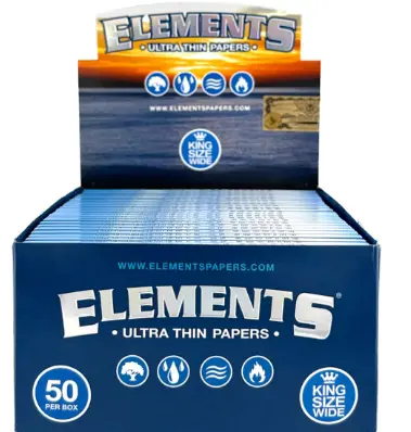 [Elements Rice Paper Regular King 50pk] Elements Rice Paper Regular King Size Slim 50pk