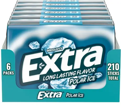 [Extra Gum Mega Polar Ice 6-35 CT] Extra Gum Mega Polar Ice 6-35 CT