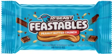 [Feastables Peanut Butter Crunch 24-1.2 Oz] Feastables Peanut Butter Crunch 24-1.2 Oz