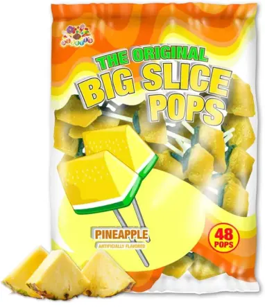 [Fruit Slice Pop Pineapple 48-0.49 Oz] Fruit Slice Pop Pineapple 48-0.49 Oz