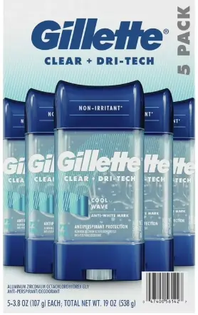 [Gillette Deo Cool Wave 5-108g] Gillette Deo Cool Wave 5pk-108g