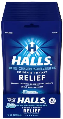 [Halls Menthol Lyptus 12-30ct] Halls Menthol Lyptus 12-30ct