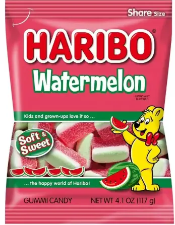 [Haribo Watermelon Gummy Candy 12-4.1] Haribo Watermelon Gummy Candy 12-4.1