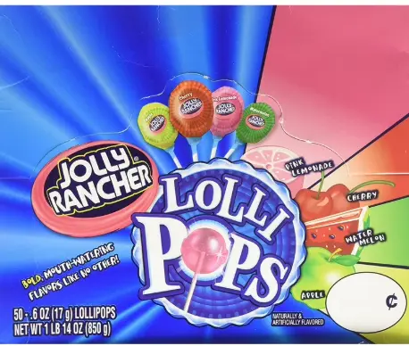[Jolly Rancher Lolli Pops 50 Ct] Jolly Rancher Lolli Pops 50 Ct