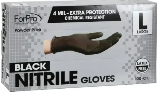 [Kitchmart Nitrile Black Powder Free Gloves M] Kitchmart Nitrile Black Powder Free Gloves M