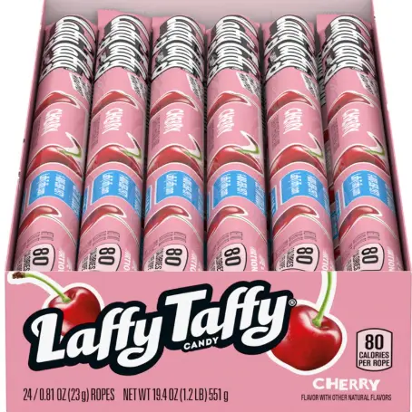 [Laffy Taffy Rope Strawberry 24-0.81oz] Laffy Taffy Rope Strawberry 24-0.81oz