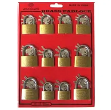 [Lockman Brass Padlock 30-35-40mm 12ct] Lockman Brass Padlock 30-35-40mm 12ct