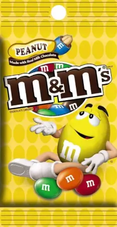 [M&Ms Peanut Peg Candy Bag] M&Ms Peanut Peg Candy Bag
