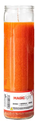 [Magic Light Glass Candle Orange 12ct] Magic Light Glass Candle Orange 12ct