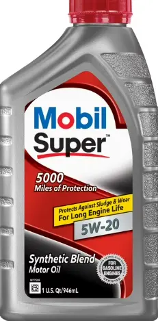 [MOBIL - SUPER 5000 Synthetic Blend 5W20 Motor Oil 6/1 Qt] MOBIL - SUPER 5000 Synthetic Blend 5W20 Motor Oil 6/1 Qt