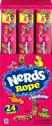 [Nerds Rope Rainbow 24-0.92 Oz] Nerds Rope Rainbow 24-0.92 Oz