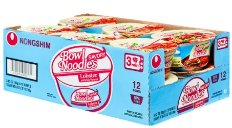 [Nongshim Bowl Noodle Lobster 12-3.3oz] Nongshim Bowl Noodle Lobster 12-3.3oz