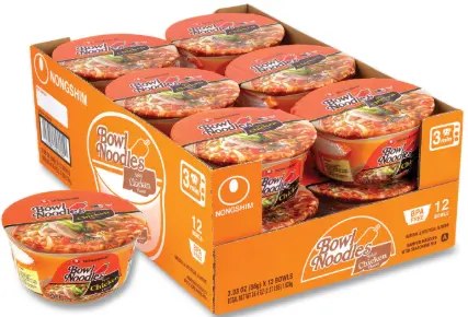 Nongshim Bowl Noodle Spicy Chicken 12-3.3oz