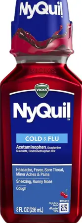 [Nyquil Cold Flu Nighttime Cherry 8oz] Nyquil Cold Flu Nighttime Cherry 8oz