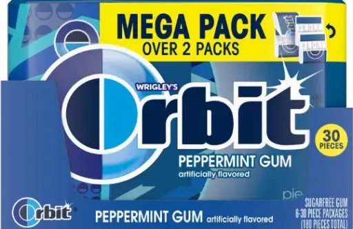 Orbit Gum Mega Peppermint 6-30 CT
