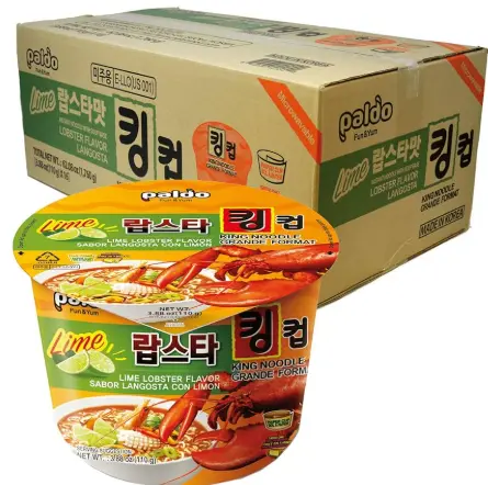 [Paldo King Noodles Lime Lobster 6-3.88oz] Paldo King Noodles Lime Lobster 6-3.88oz