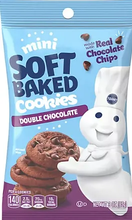 [Pillsbury Mini Double Choco Cookies 3oz] Pillsbury Mini Double Choco Cookies 3oz