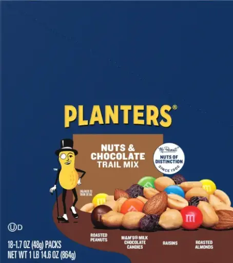 [Planters Chocolate Trail Mix 18-1.7oz] Planters Chocolate Trail Mix 18-1.7oz