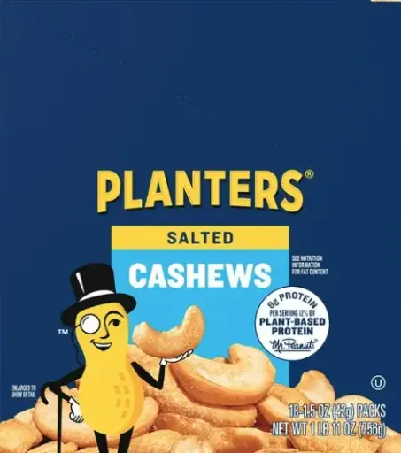 [Planters Salted Cashews 18ct 1.5oz] Planters Salted Cashews 18ct 1.5oz
