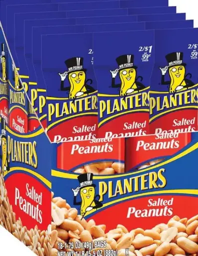[Planters Salted Peanuts 18-1.75oz] Planters Salted Peanuts 18-1.75oz