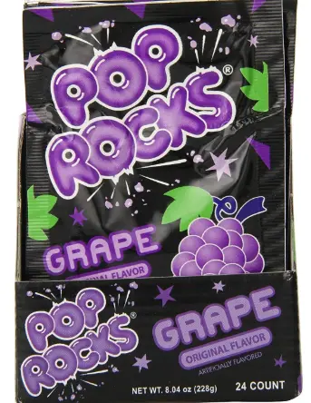 [Pop Rocks Grape 24-0.33oz] Pop Rocks Grape 24-0.33oz