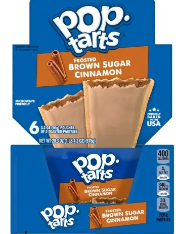 [Pop Tarts Brown Sugar Cinnamon 4-20.3oz] Pop Tarts Brown Sugar Cinnamon 4-20.3oz