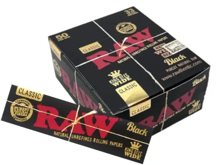 [Raw Black King Size Wide 50ct] Raw Black King Size Wide 50ct