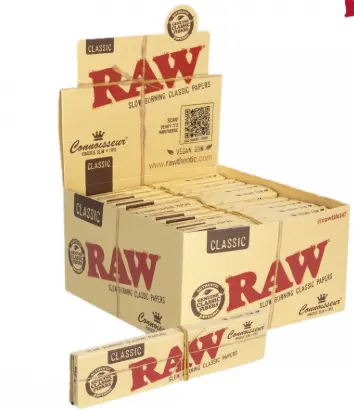 [Raw Classic Connoisseur King Slim + Tips 24ct] Raw Classic Connoisseur King Slim + Tips 24ct