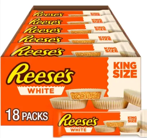 [Reeses White Peanut Butter Cup King Size 18-2.8 Oz] Reeses White Peanut Butter Cup King Size 18-2.8 Oz