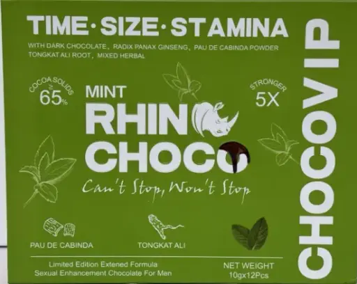 [Rhino Choco Mint 12 Pcs] Rhino Choco Mint 12 Pcs