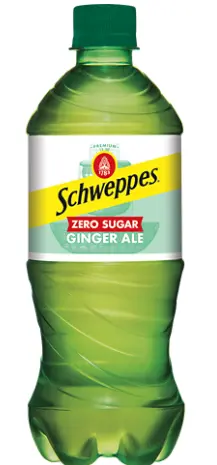 [Schweppes Zero Sugar Ginger Ale 24-20 Oz] Schweppes Zero Sugar Ginger Ale 24-20 Oz (Deposit Included)