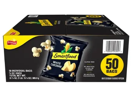 [Smartfood White Cheddar Chips 50-0.625 Oz] Smartfood White Cheddar Chips 50-0.625 Oz