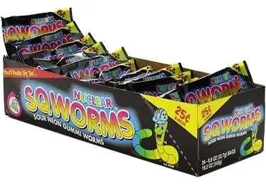 [Sour Jacks Nuclear Sqworms 2 Oz] Sour Jacks Nuclear Sqworms 2 Oz