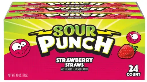 Sour Punch Strawberry 2 OZ 12-24 CT
