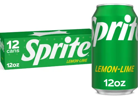 [Sprite Lemon Lime Can 12-12 Oz] Sprite Lemon Lime Can 12-12 Oz
