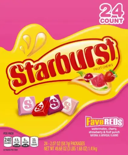 [Starburst Five Reds 24-2.07oz] Starburst Five Reds 24-2.07oz