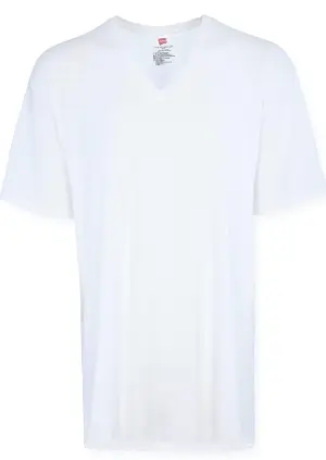 Top Cotton White V-Neck Shirts - 2XL 6 Pk